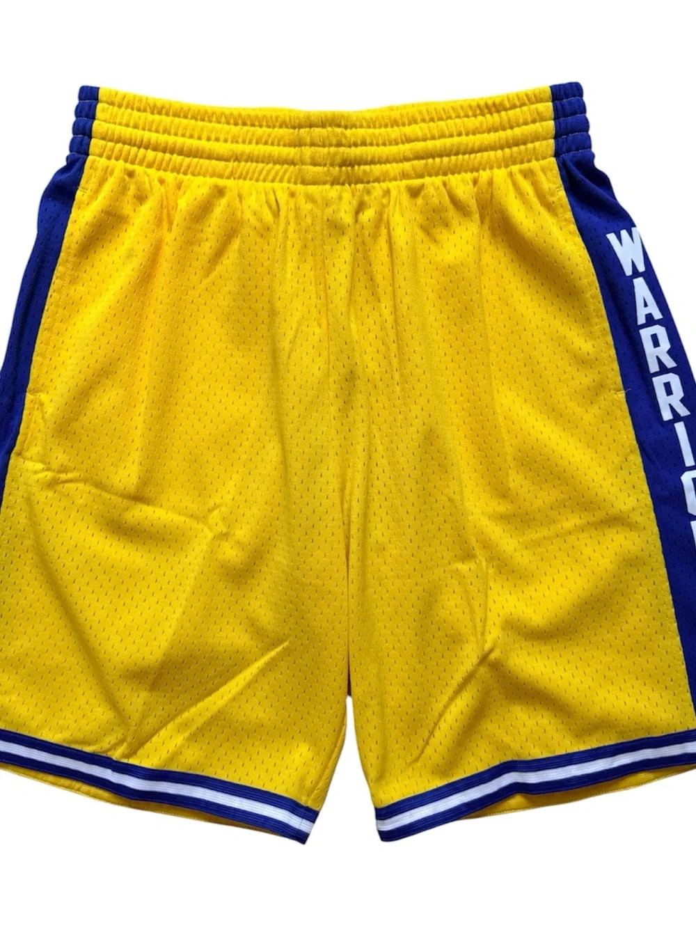 Mitchell & Ness Golden State Warriors Yellow Basketball Shorts Men’s L NWT NBA